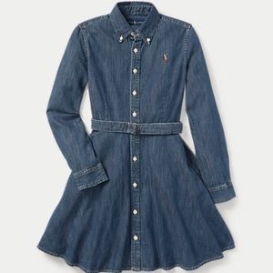 NWT girls Ralph Lauren denim dress